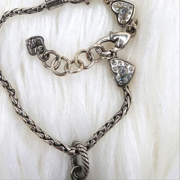 Brighton Pink Heart Bracelet Retired Rare - Picture 2 of 4